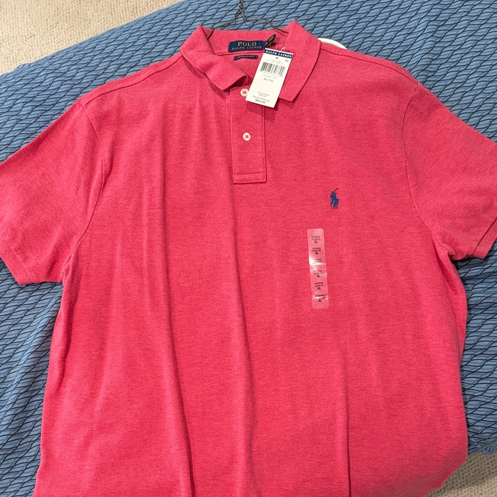 Polo by Ralph Lauren Men's Vibrant Pink Polo Shirt